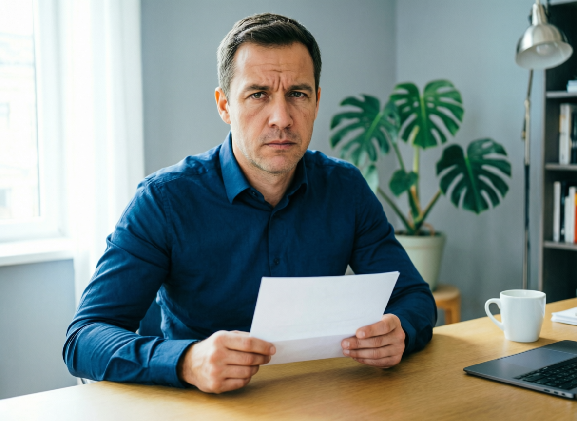 Arbeitnehmer prüft Kündigungsschutzklage mit Unterlagen